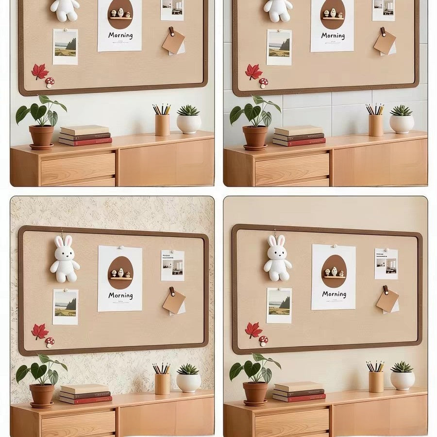 Aesthetic Pin Board Wall Decor – Minimalist Photo & Memo Display Board